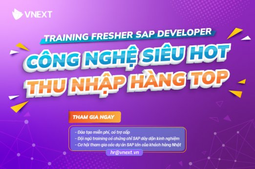 SAP - CÔNG NGHỆ SIÊU HOT, THU NHẬP HÀNG TOP