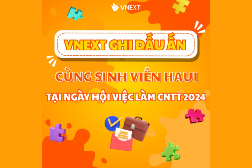 VNEXT GHI DẤU ẤN CÙNG SINH VIÊN HAUI TẠI NGÀY HỘI VIỆC LÀM CNTT 2024